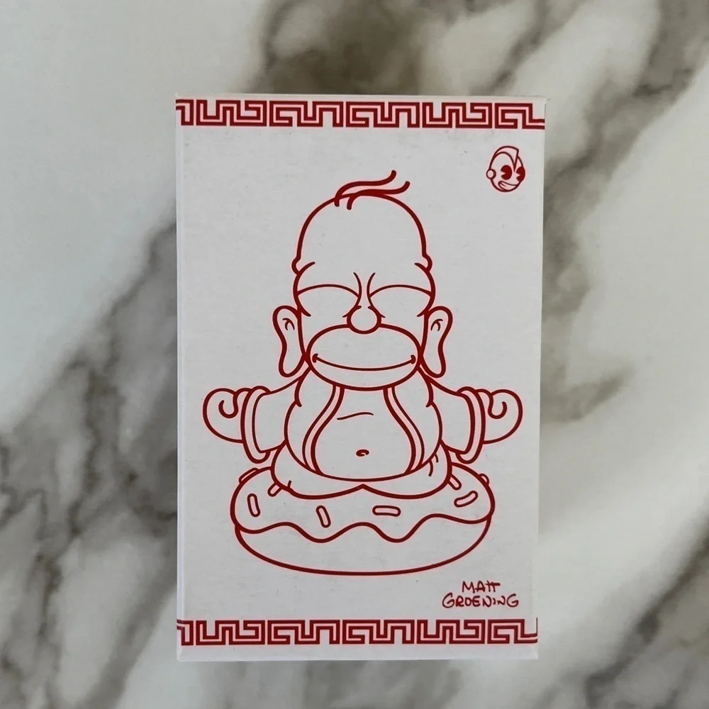 Kidrobot The Simpsons Homer Buddha Donut Mini Collectible Art Figures NEW